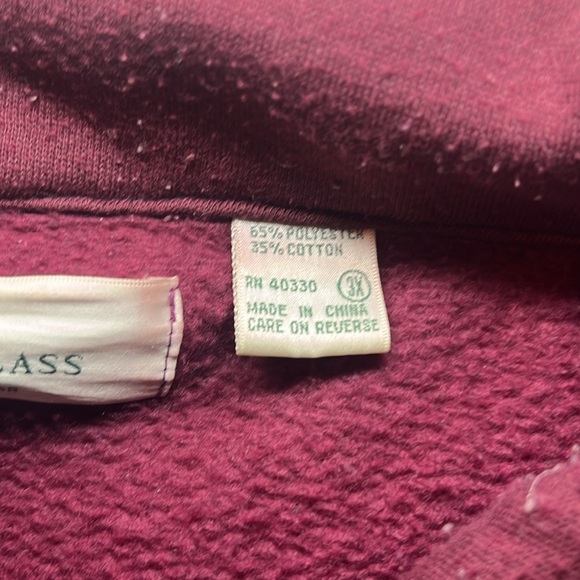 Bill Blass color blocked sweatshirt jacket - Picture 7 of 9